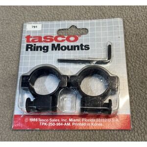 Tasco Ring Mounts 791 Scope Mounts with Allen Wrench Vintage